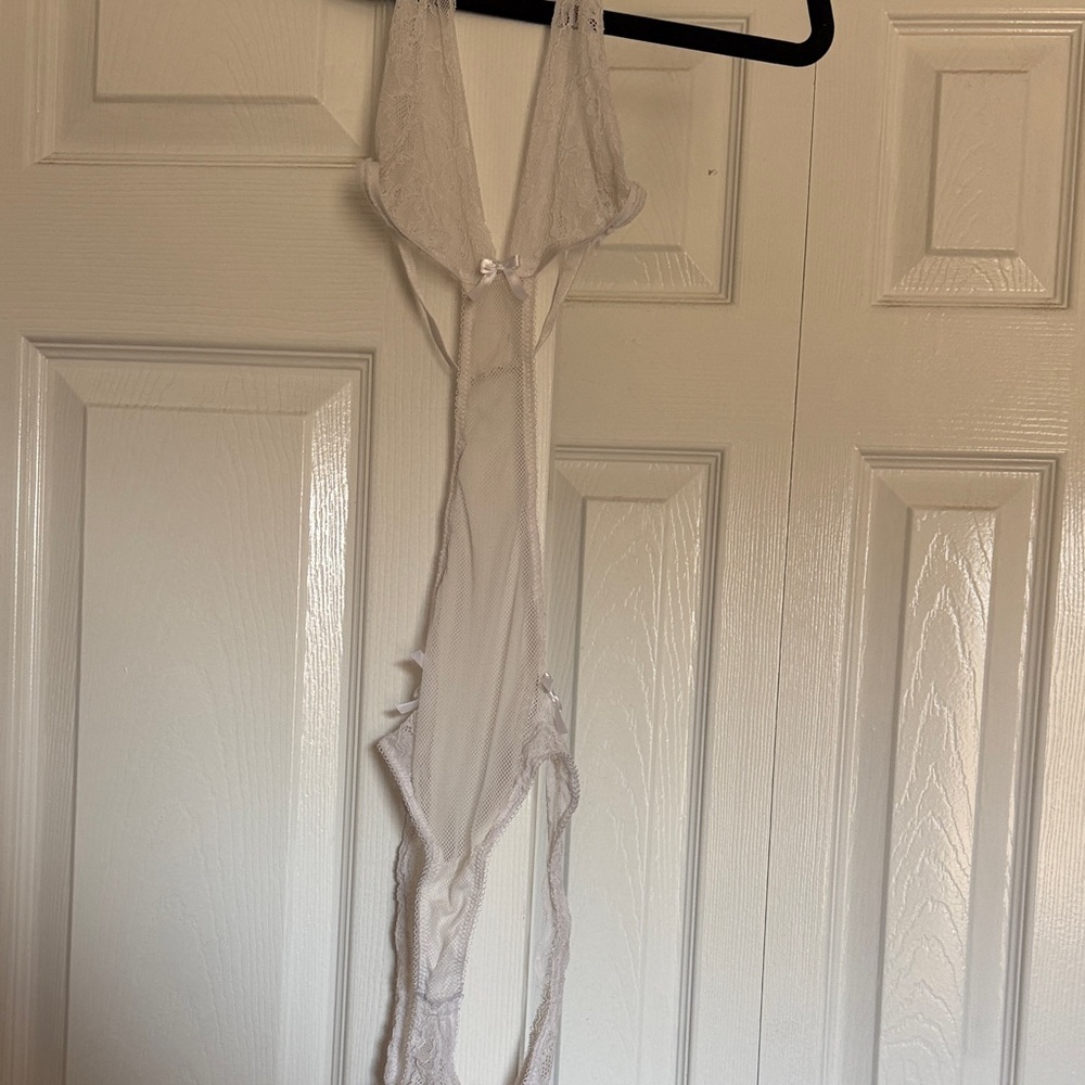 Victoria's Secret White Lace Chemise